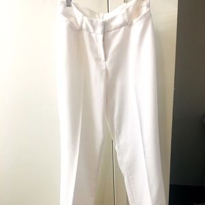 Winter White wide leg dress pants.